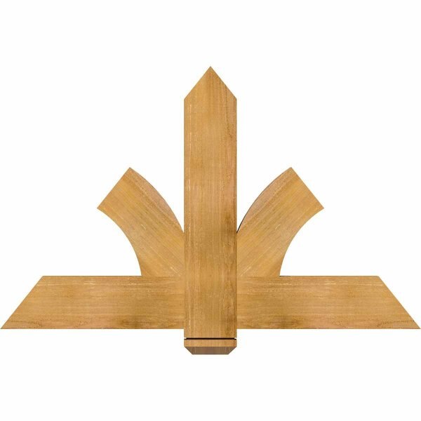 Redmond Rough Sawn Timber Gable Bracket, Western Red Cedar, 48